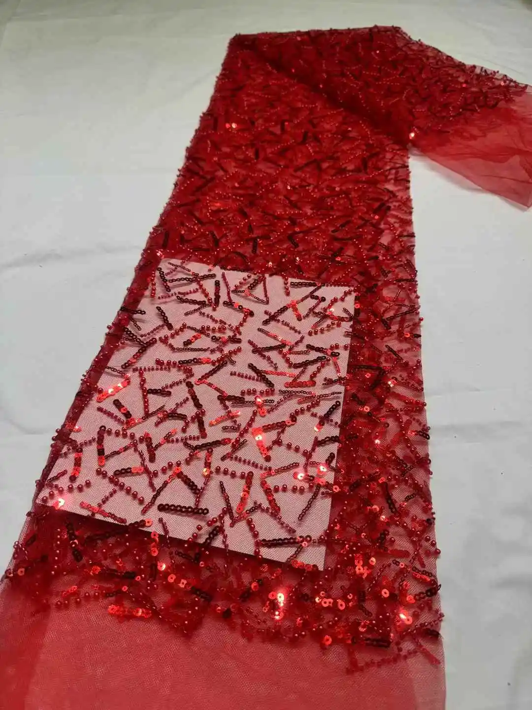 Sequins Lace Fabric African 5 Yards Embroidery Lace Fabric 2025 Nigerian Lace For Dress Sewing Wedding CD
Sequins Lace Fabric African 5 Yards Embroidery Lace Fabric 2025 Nigerian Lace For Dress Sewing Wedding CD