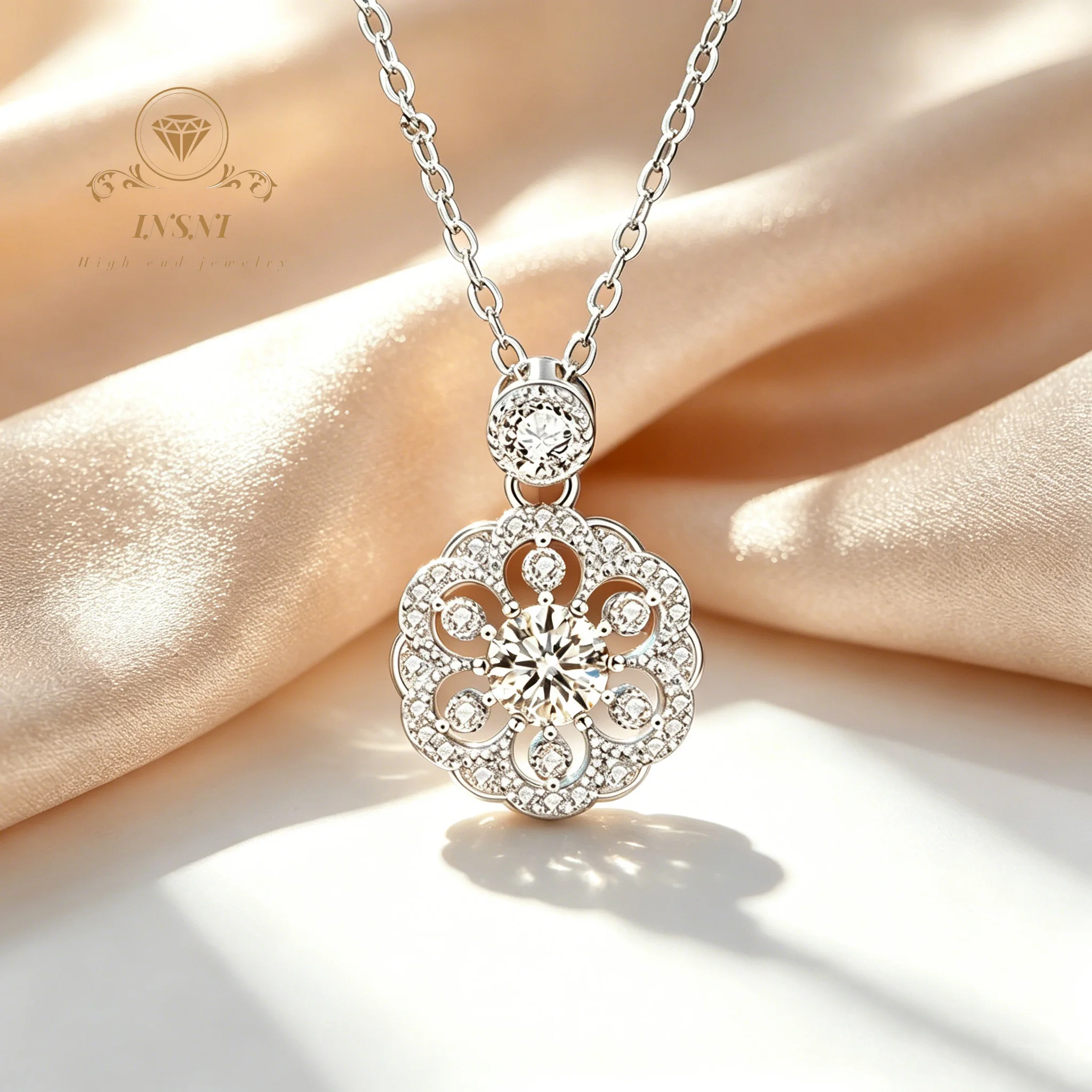 Cherry Blossom Necklace Women's 925 Sterling Silver Moissanite Niche Temperament Clavicle Pendant Versatile Jewelry Commuter
Cherry Blossom Necklace Women's 925 Sterling Silver Moissanite Niche Temperament Clavicle Pendant Versatile Jewelry Commuter