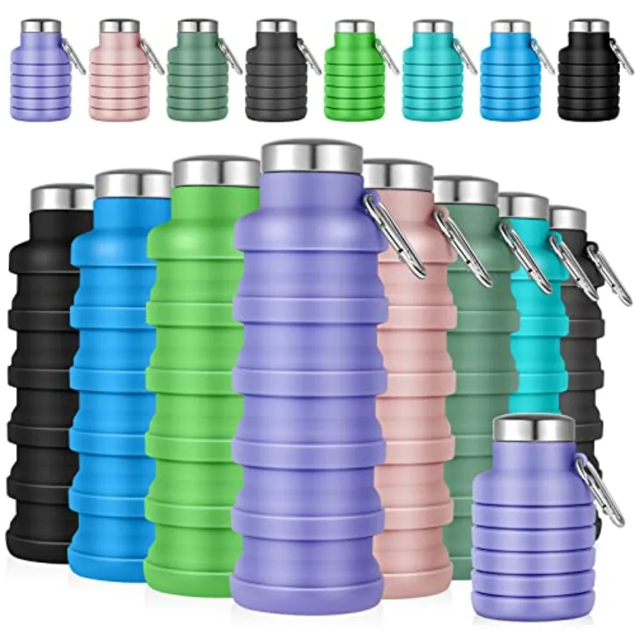 Lallisa 8 Pcs Collapsible Water Bottles Bulk Reusable Silicone Foldable Water Bottles 17 oz Portable Lightweight Sports Bottle
Lallisa 8 Pcs Collapsible Water Bottles Bulk Reusable Silicone Foldable Water Bottles 17 oz Portable Lightweight Sports Bottle