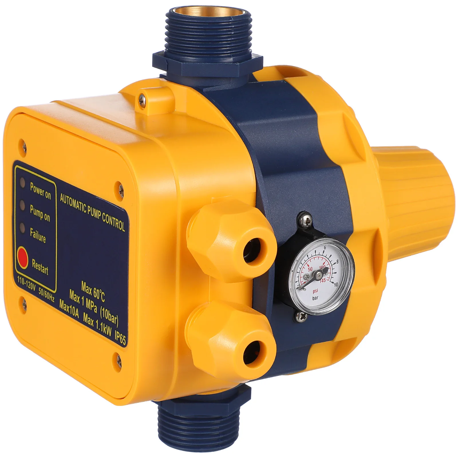 Automatic Pressure Controller 110V 10BAR Water Pump Control Switch Garden Jet Centrifugal Pumps Easy Installation Wide
Automatic Pressure Controller 110V 10BAR Water Pump Control Switch Garden Jet Centrifugal Pumps Easy Installation Wide