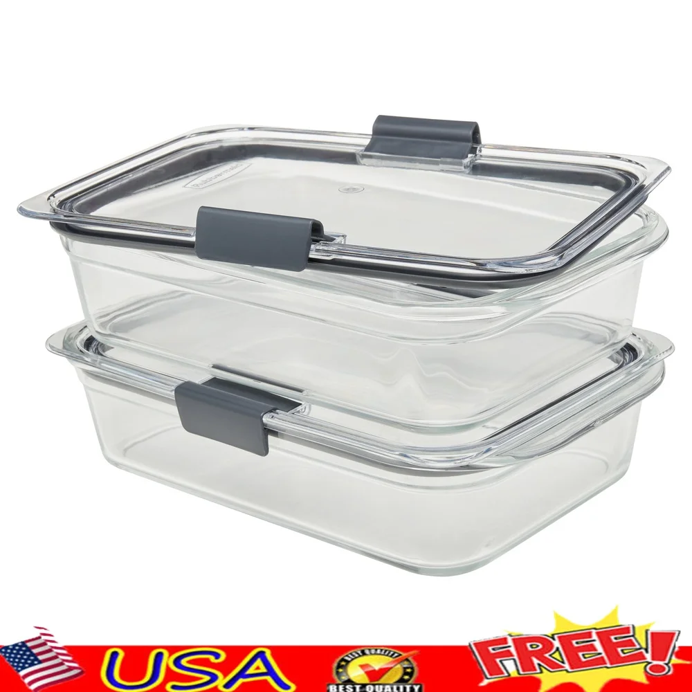Glass Food Storage Containers 8-Cup Vented Microwave Safe Stain Resistant Stackable Oven Safe BPA Free 2-Pack Kitchen
Glass Food Storage Containers 8-Cup Vented Microwave Safe Stain Resistant Stackable Oven Safe BPA Free 2-Pack Kitchen