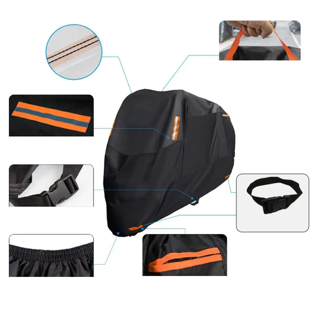Vehicle Motorcycles Cover Waterproof Reflective Warning Strips Lock Holes and Buckle ,Machine Washable Premium Quality Sturdy
Vehicle Motorcycles Cover Waterproof Reflective Warning Strips Lock Holes and Buckle ,Machine Washable Premium Quality Sturdy