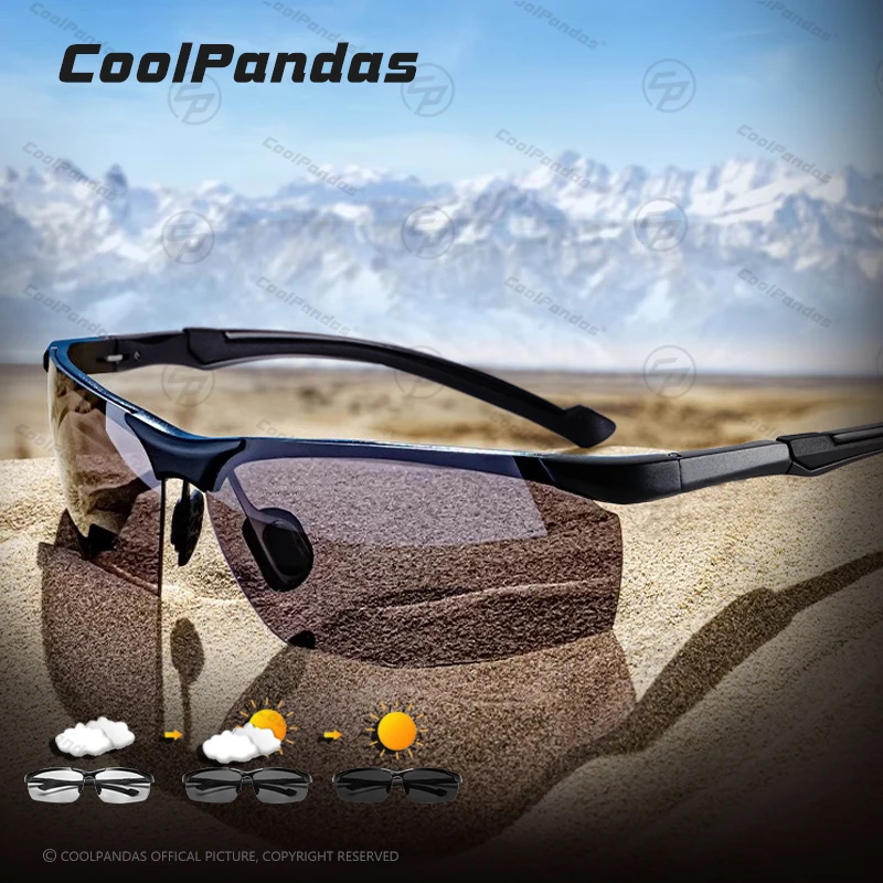 CoolPandas брендовые мужские фотохромные солнцезащитные очки для спорта на открытом воздухе, поляризационные солнцезащитные очки для езды на велосипеде и вождения, антибликовые очки
CoolPandas брендовые мужские фотохромные солнцезащитные очки для спорта на открытом воздухе, поляризационные солнцезащитные очки для езды на велосипеде и вождения, антибликовые очки