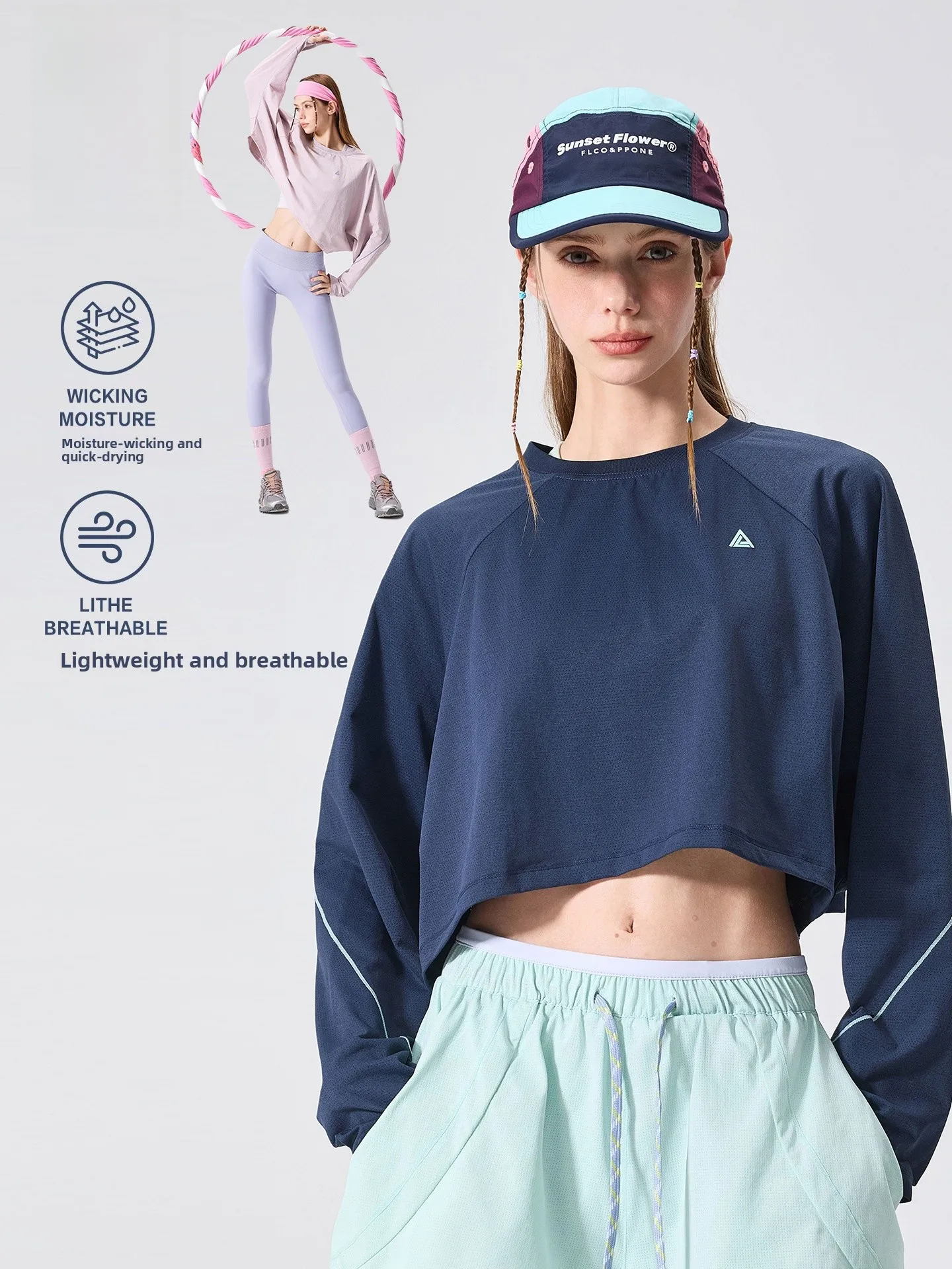 LAZY DAY Lightweight Quick Dry Breathable Women's Short Sleeve T-Shirt Outdoor Fitness Sporty Polyester Fiber round Neck Top
LAZY DAY Lightweight Quick Dry Breathable Women's Short Sleeve T-Shirt Outdoor Fitness Sporty Polyester Fiber round Neck Top