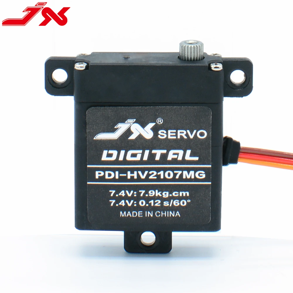 JX PDI-HV2107MG 21g 7.9kg.cm@7.4V высокопроизводительный цифровой мини-сервопривод для радиоуправляемого вертолета
JX PDI-HV2107MG 21g 7.9kg.cm@7.4V высокопроизводительный цифровой мини-сервопривод для радиоуправляемого вертолета