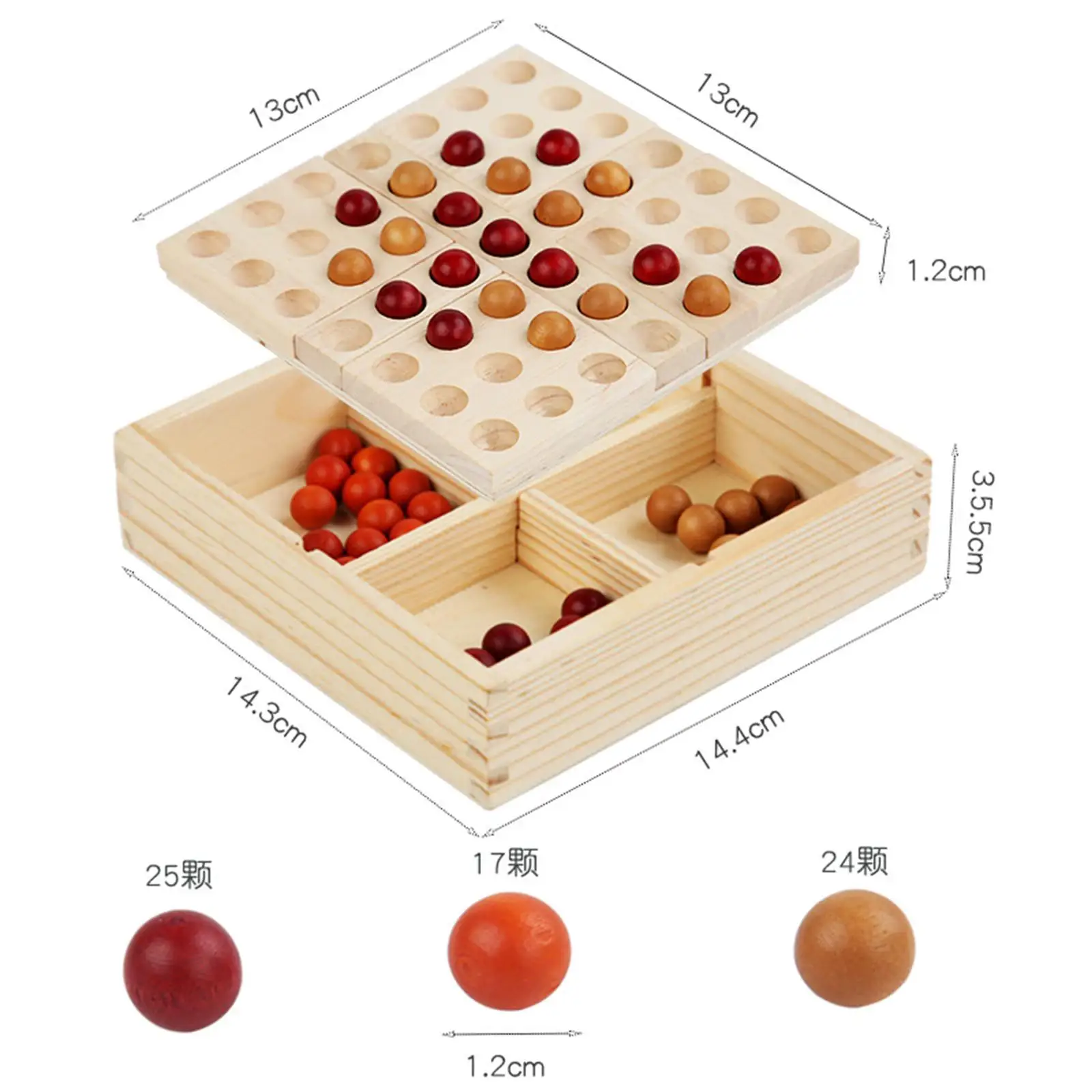 Wood Gobang Chess Puzzle Game Travel with Beads Educational Interactive for Gift
Wood Gobang Chess Puzzle Game Travel with Beads Educational Interactive for Gift