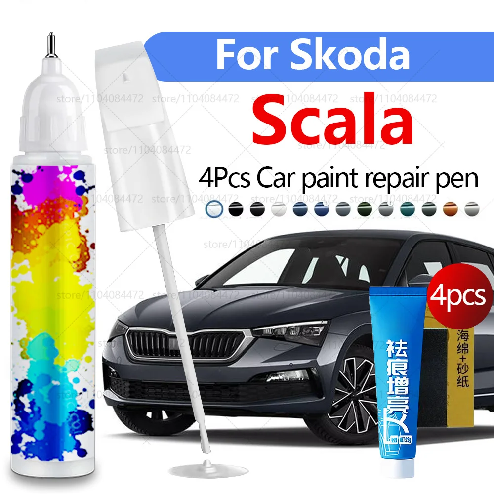 Ручка для ремонта автомобильной краски для 2018-2025 Skoda Scala, аксессуары для ремонта царапин, 4 шт., серебристый, 8E, белый, 9P, 2Y, синий, 6D, черный, 1Z C9Z
Ручка для ремонта автомобильной краски для 2018-2025 Skoda Scala, аксессуары для ремонта царапин, 4 шт., серебристый, 8E, белый, 9P, 2Y, синий, 6D, черный, 1Z C9Z