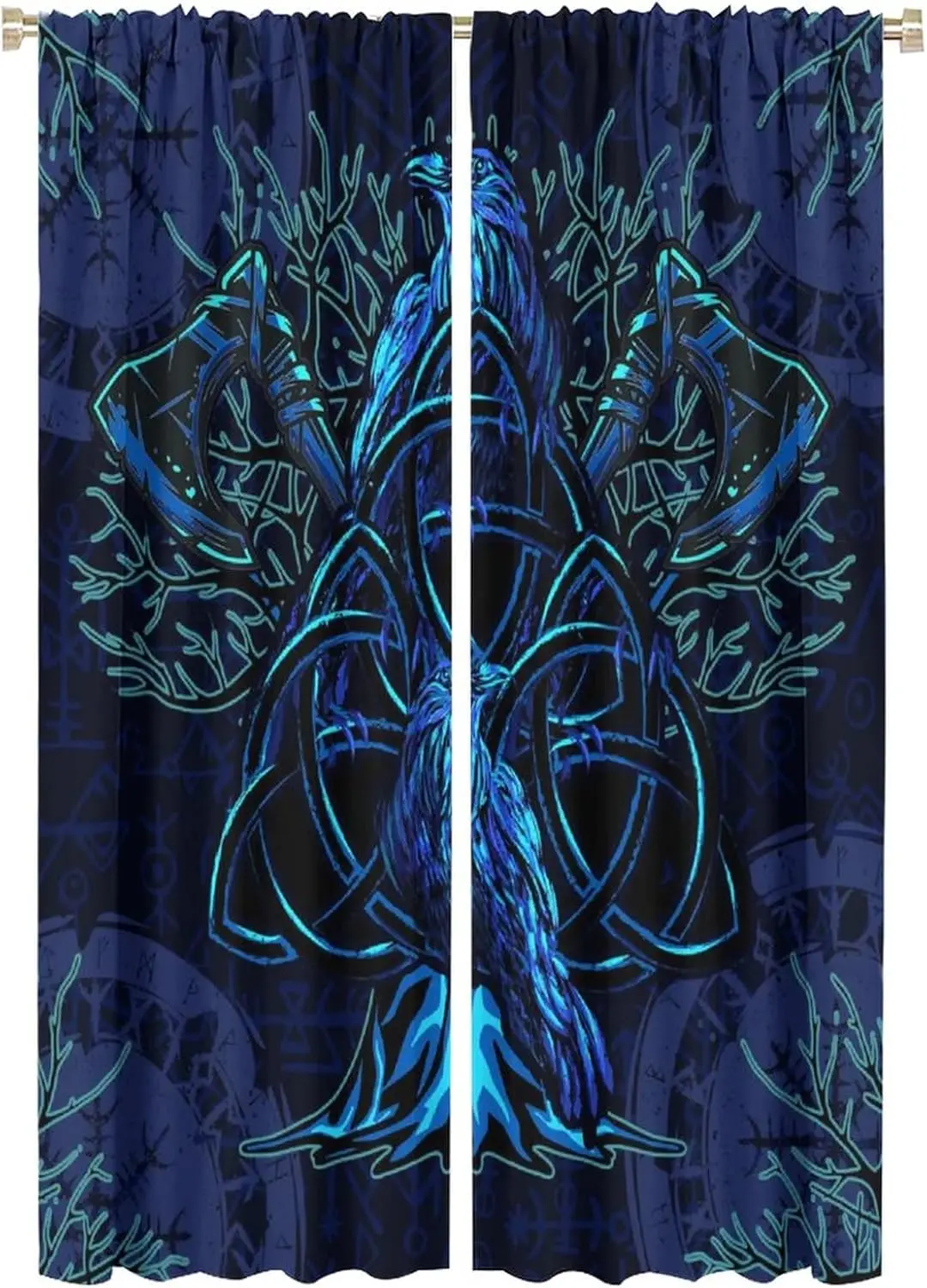Psychedelic Abstract Viking Blackout Curtains for Living RoomColorful Trees Mystery Symbols Nordic ArtCrow Window Drapes2 Panels
Psychedelic Abstract Viking Blackout Curtains for Living RoomColorful Trees Mystery Symbols Nordic ArtCrow Window Drapes2 Panels