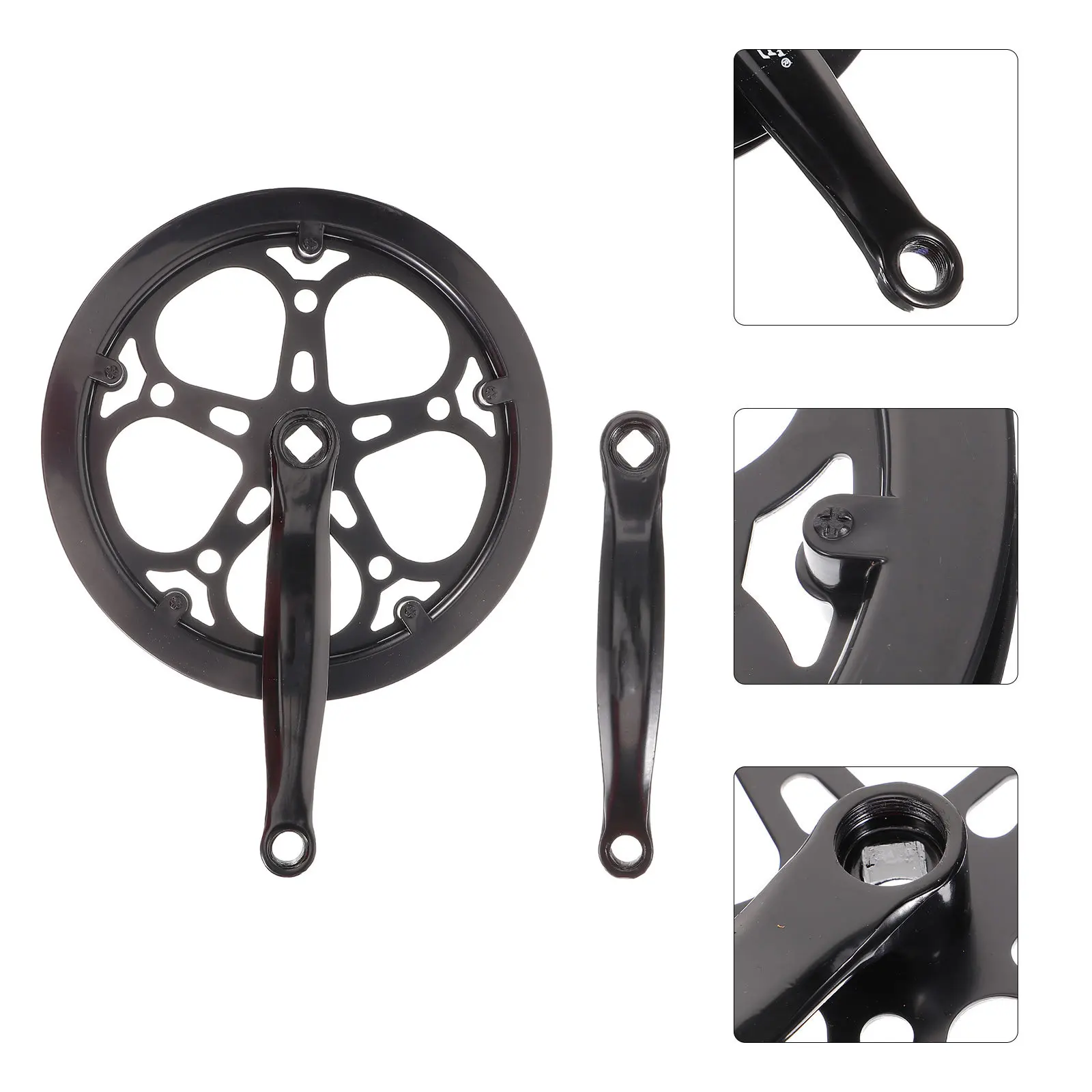 1Set Single Speeds Crankset Black 170Mm Iron Material Mountain Bike Chain Wheel Bike Replacement Accessories Metal Sprocket Gear
1Set Single Speeds Crankset Black 170Mm Iron Material Mountain Bike Chain Wheel Bike Replacement Accessories Metal Sprocket Gear