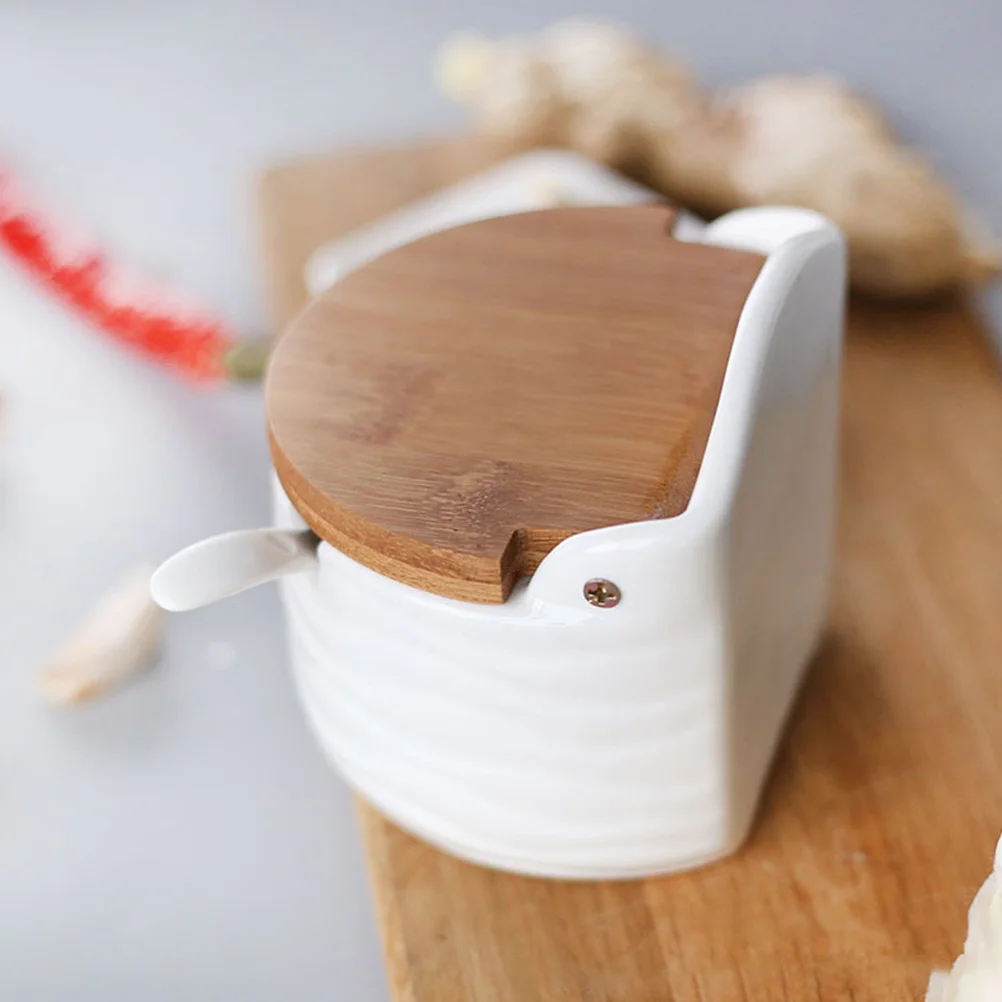 Ceramic Porcelain Condiment Spice Jars Lid Kitchen Sugar Salt Pepper Pot Space Saving Design Practical Cooking Helper
Ceramic Porcelain Condiment Spice Jars Lid Kitchen Sugar Salt Pepper Pot Space Saving Design Practical Cooking Helper