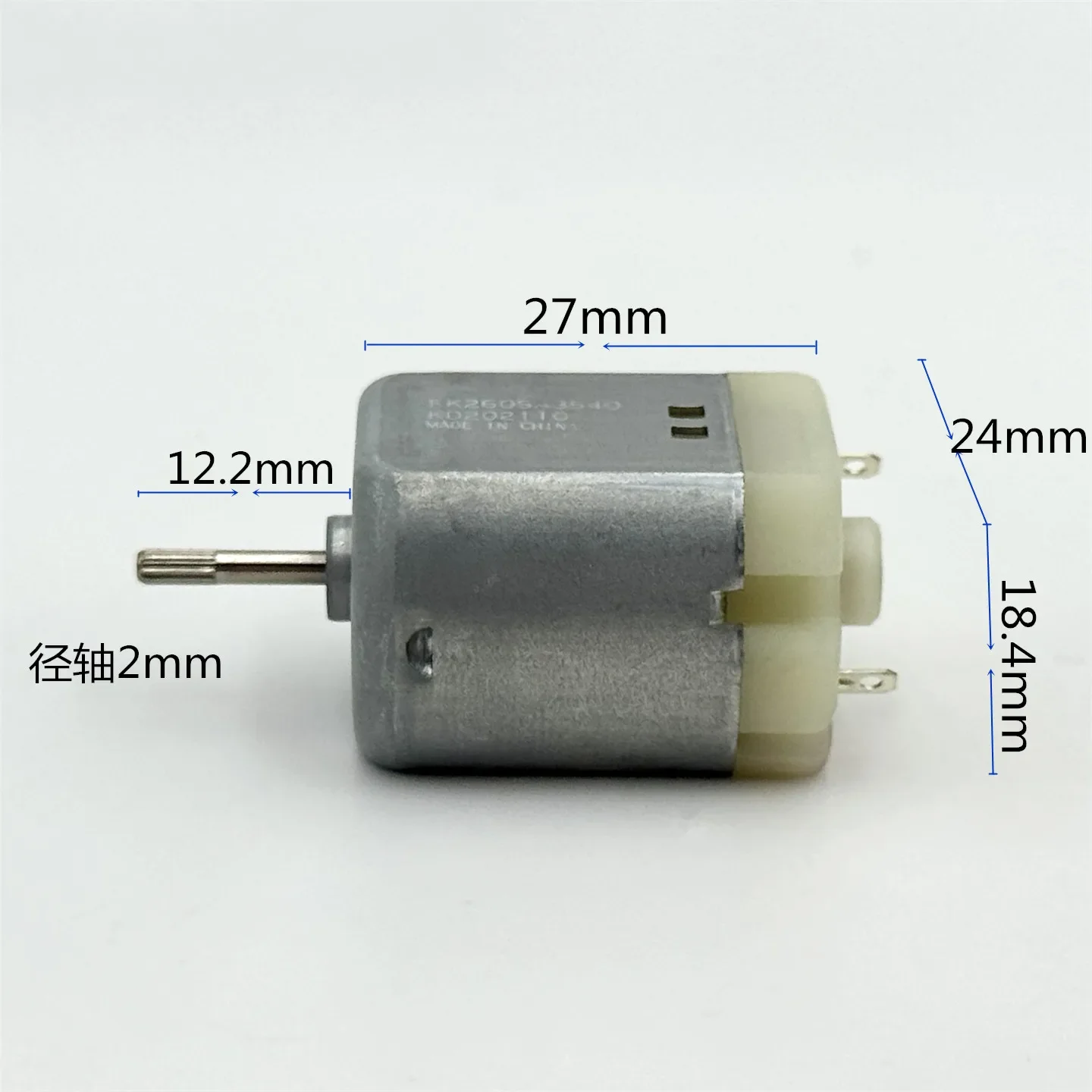 Maubuchi FK260SA3540 Motor DC 2.4V-3.7V 3V 15000RPM High Speed Mini 260 Electric Motor for DIY Hobby Model Shaver Hair clipper
Maubuchi FK260SA3540 Motor DC 2.4V-3.7V 3V 15000RPM High Speed Mini 260 Electric Motor for DIY Hobby Model Shaver Hair clipper