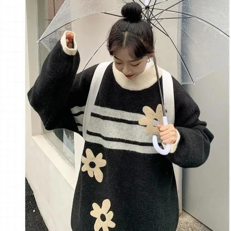 Kawaii Flower Knit Sweater Women Korean Fashion Cute White Pullover Jumper Female Oversize Preppy Style Soft Girl Tops
Kawaii Flower Knit Sweater Women Korean Fashion Cute White Pullover Jumper Female Oversize Preppy Style Soft Girl Tops