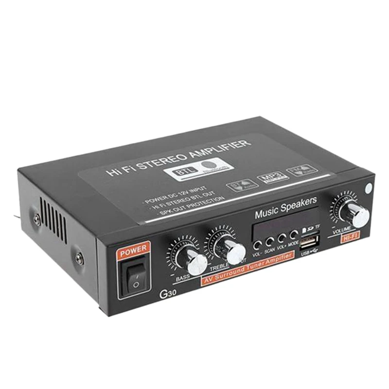 ABGZ-G30 усилитель звука, цифровой домашний Мощный Bluetooth Hi-Fi стерео сабвуфер, музыкальный плеер с дистанционным управлением
ABGZ-G30 усилитель звука, цифровой домашний Мощный Bluetooth Hi-Fi стерео сабвуфер, музыкальный плеер с дистанционным управлением