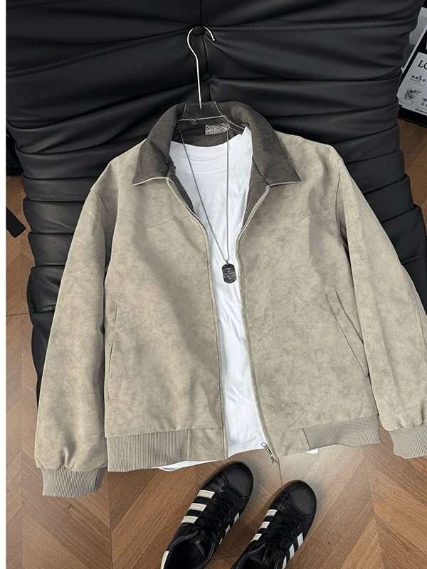ay American Dyed PU Leather Jaet Men's Sle Spring Autumn ort Baseball Suit Workwear Coat Loose Fit Youth Trend
ay American Dyed PU Leather Jaet Men's Sle Spring Autumn ort Baseball Suit Workwear Coat Loose Fit Youth Trend