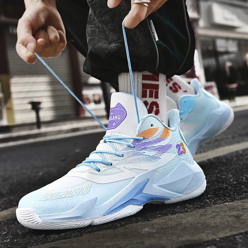 New Men's Basketball Shoes Spring Autumn Couple Running Sport Breathable Mesh Anti-slip Wear-resistant Outdoor Sneaker for Adult
New Men's Basketball Shoes Spring Autumn Couple Running Sport Breathable Mesh Anti-slip Wear-resistant Outdoor Sneaker for Adult