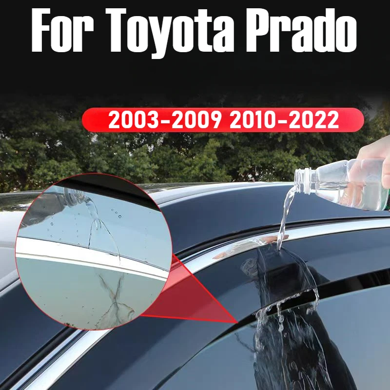 For Toyota Prado 2003-2009 2010-2022 Car Accessories Window Visor Vent Shade Rain Sun Guard Deflector Awnings Shelters Covers
For Toyota Prado 2003-2009 2010-2022 Car Accessories Window Visor Vent Shade Rain Sun Guard Deflector Awnings Shelters Covers