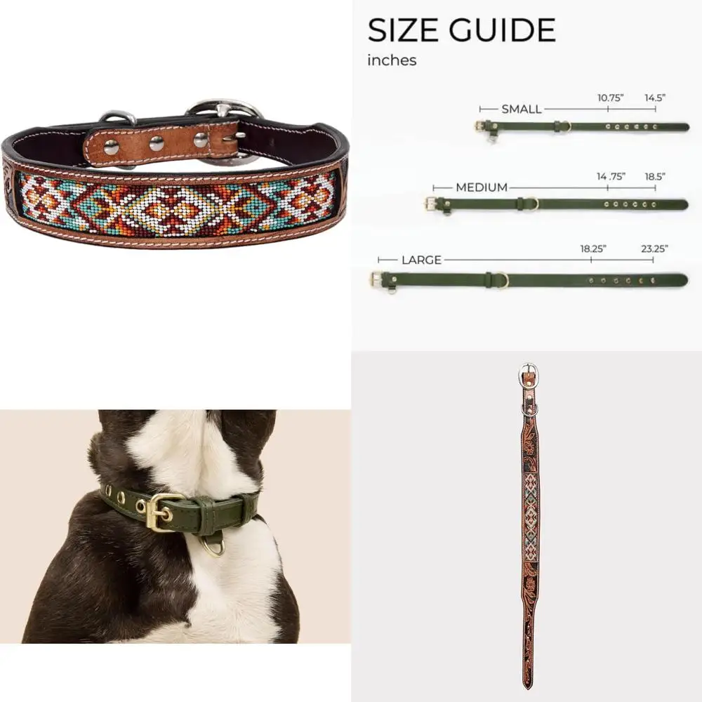 Handcrafted Genuine Leather Dog Collar with Beaded Detail | Soft and Strong, Hand Tooled for Comfort and Style
Handcrafted Genuine Leather Dog Collar with Beaded Detail | Soft and Strong, Hand Tooled for Comfort and Style