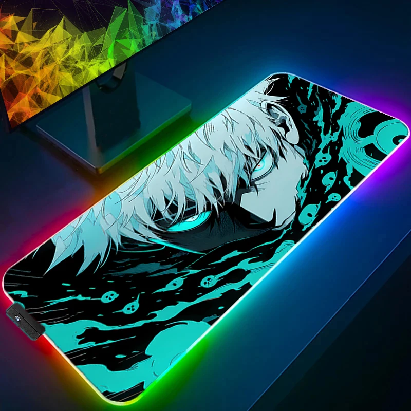 RGB Mouse pad jujutsu Kaisen Computer Speed type carpet mat for e-sports players Laptop Keyboard LED Anime Mousepad Desk Mat
RGB Mouse pad jujutsu Kaisen Computer Speed type carpet mat for e-sports players Laptop Keyboard LED Anime Mousepad Desk Mat