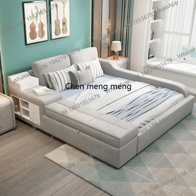 Great discount Tatami Double Bed Tech Fabric Storage Wedding Bed Master Bedroom Frames King Size Queen Headboard Luxury Furnitur
Great discount Tatami Double Bed Tech Fabric Storage Wedding Bed Master Bedroom Frames King Size Queen Headboard Luxury Furnitur