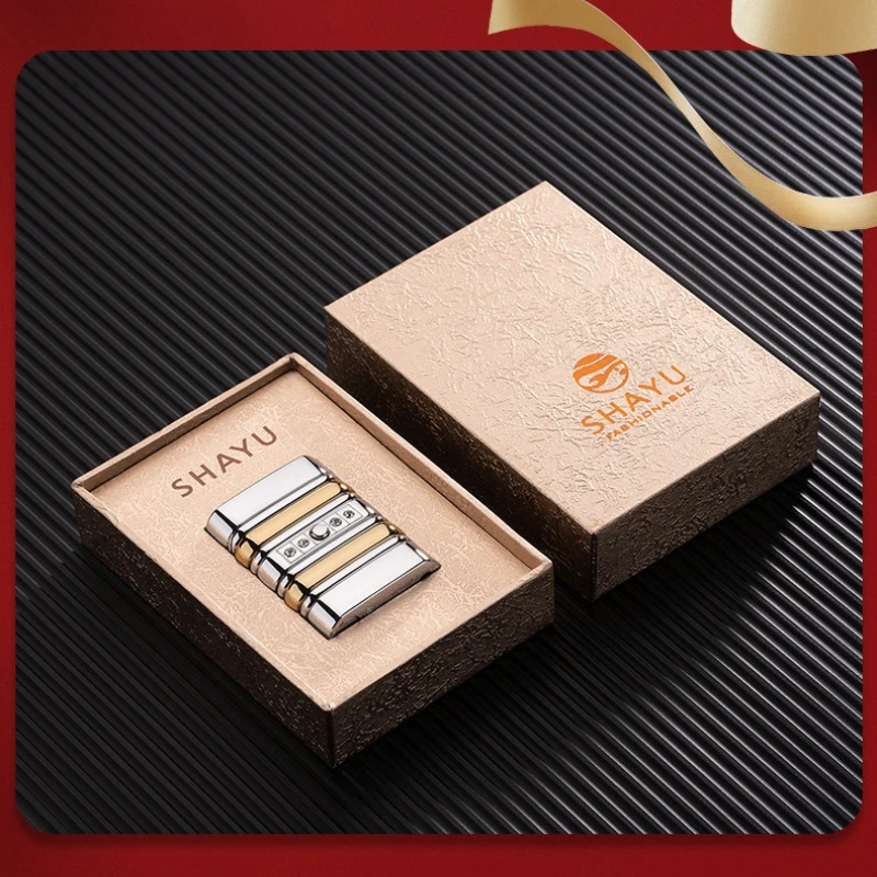 Innovative and Personalized Windproof Electronic Inflatable Lighter with Red Flame Portable Camping Lighter Cigar Smoking Tool
Innovative and Personalized Windproof Electronic Inflatable Lighter with Red Flame Portable Camping Lighter Cigar Smoking Tool