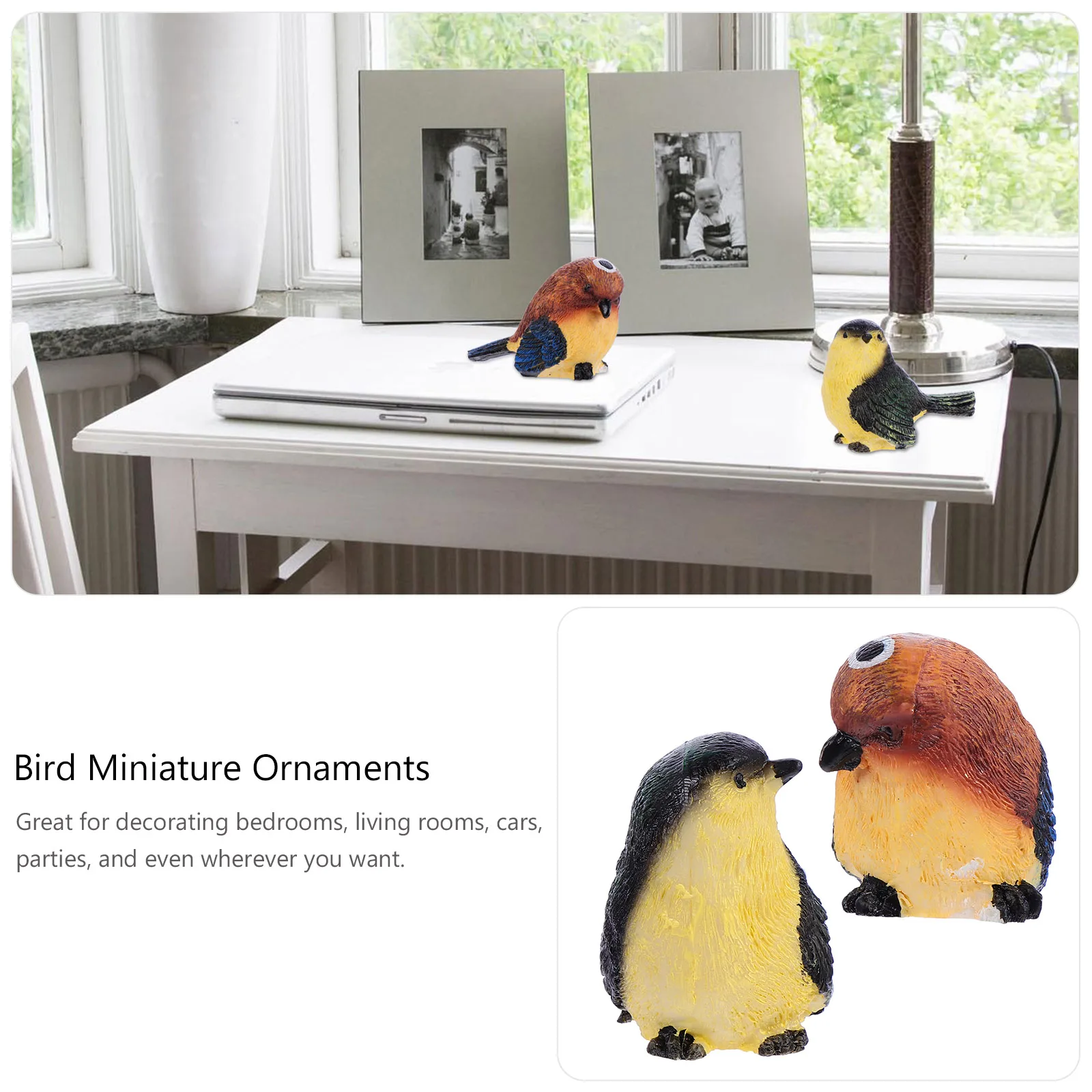 2pcs Bird Garden Decorations Resin Miniature Ornaments for Home Bedroom Living Car Party Bright Colors High Quality Durable
2pcs Bird Garden Decorations Resin Miniature Ornaments for Home Bedroom Living Car Party Bright Colors High Quality Durable