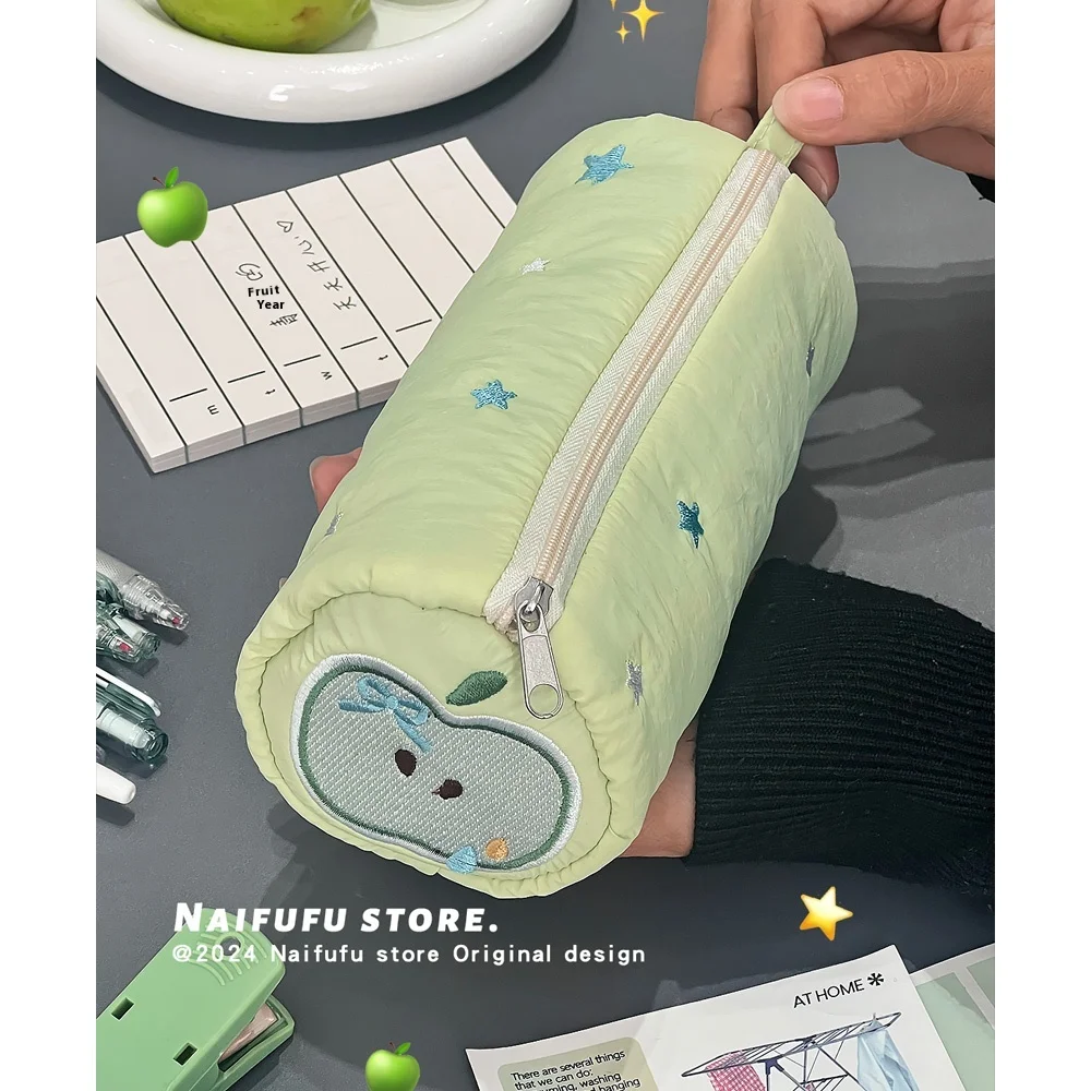 Eco-Friendly Apple Star Pen Case-Organic Cotton Embroidery Pouch Large Capacity Middle School Supplies Fda-Certified & Leakproof
Eco-Friendly Apple Star Pen Case-Organic Cotton Embroidery Pouch Large Capacity Middle School Supplies Fda-Certified & Leakproof