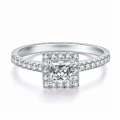 Customized Au750 18k white pure gold square silica wedding ring set, custom ODM custom jewelry.
Customized Au750 18k white pure gold square silica wedding ring set, custom ODM custom jewelry.