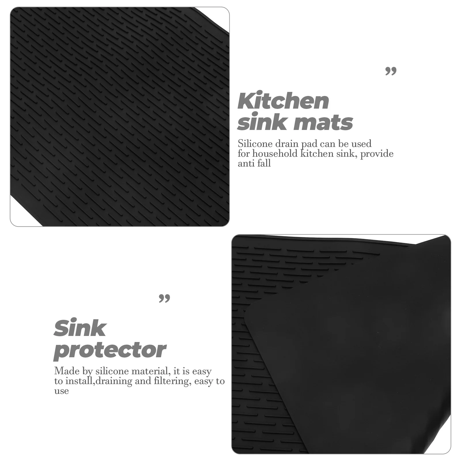 Draining Mat Sink Liner Protector Kitchen Protection Pad Silicone Protectors Silica Gel Mats
Draining Mat Sink Liner Protector Kitchen Protection Pad Silicone Protectors Silica Gel Mats
