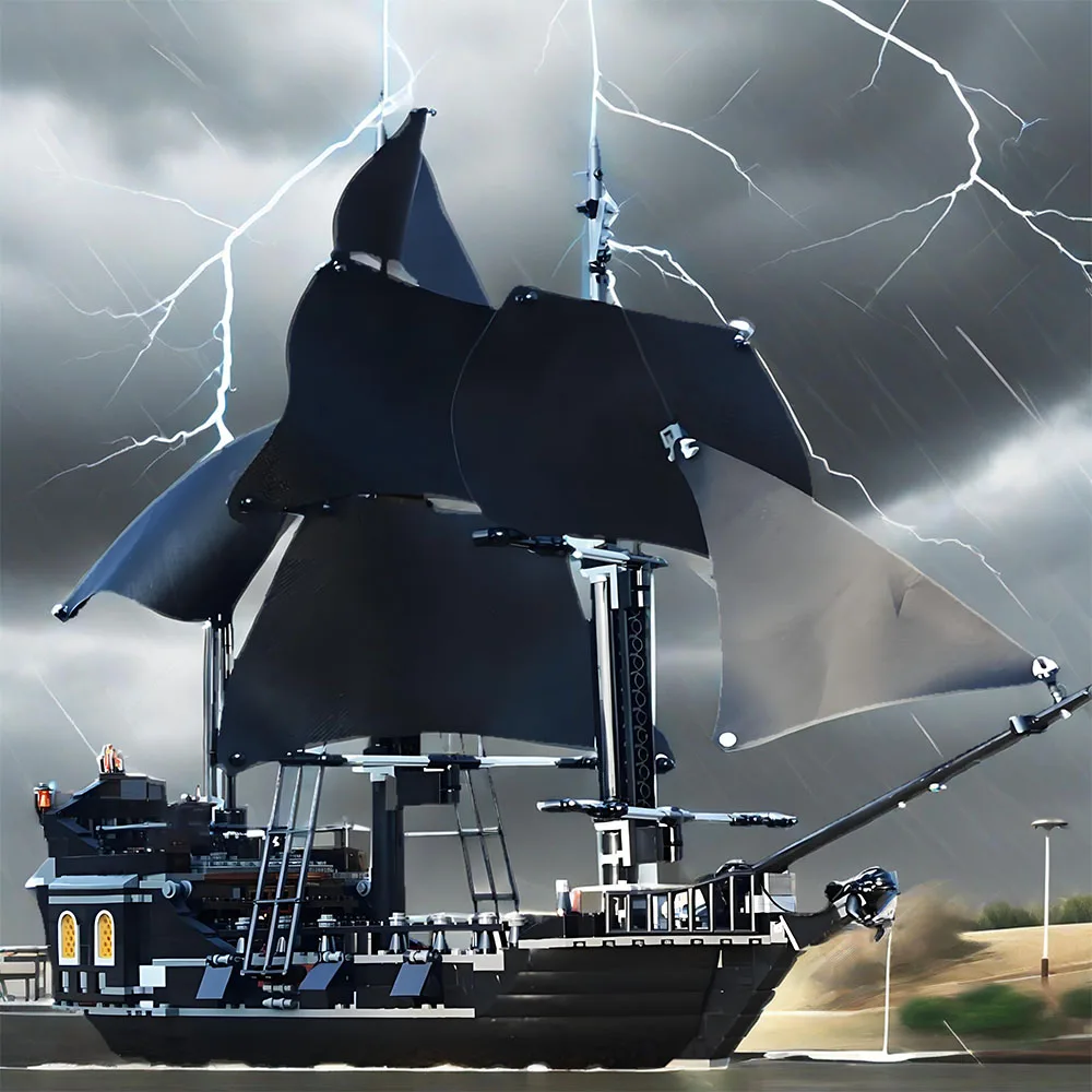 MOC Пираты Карибского моря, революция, военный корабль, черный жемчуг, парусник, строительные блоки, кирпичи MOC 4195, сборные игрушки, подарок для ребенка
MOC Пираты Карибского моря, революция, военный корабль, черный жемчуг, парусник, строительные блоки, кирпичи MOC 4195, сборные игрушки, подарок для ребенка