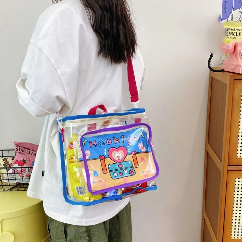 Candy Color Transparent Backpack Crossbody Bag Dual Purpose Cotton Doll Itabag Square Korean Style Fashion Jelly Bag Travel
Candy Color Transparent Backpack Crossbody Bag Dual Purpose Cotton Doll Itabag Square Korean Style Fashion Jelly Bag Travel