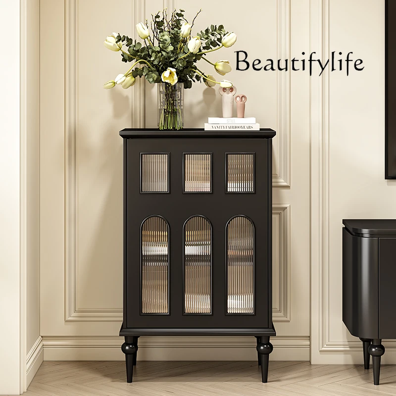 French Retro Porch Solid Wood Display Dining Side Storage Cabinet Living Room Single Door Movable Side Cabinet
French Retro Porch Solid Wood Display Dining Side Storage Cabinet Living Room Single Door Movable Side Cabinet