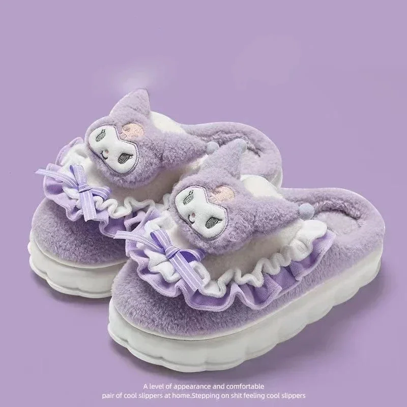 Sanrio Kuromi Kawaii аниме Hello Kitty Cinnamoroll домашние хлопковые теплые тапочки Симпатичные Мультяшные Нескользящие плюшевые тапочки подарки
Sanrio Kuromi Kawaii аниме Hello Kitty Cinnamoroll домашние хлопковые теплые тапочки Симпатичные Мультяшные Нескользящие плюшевые тапочки подарки