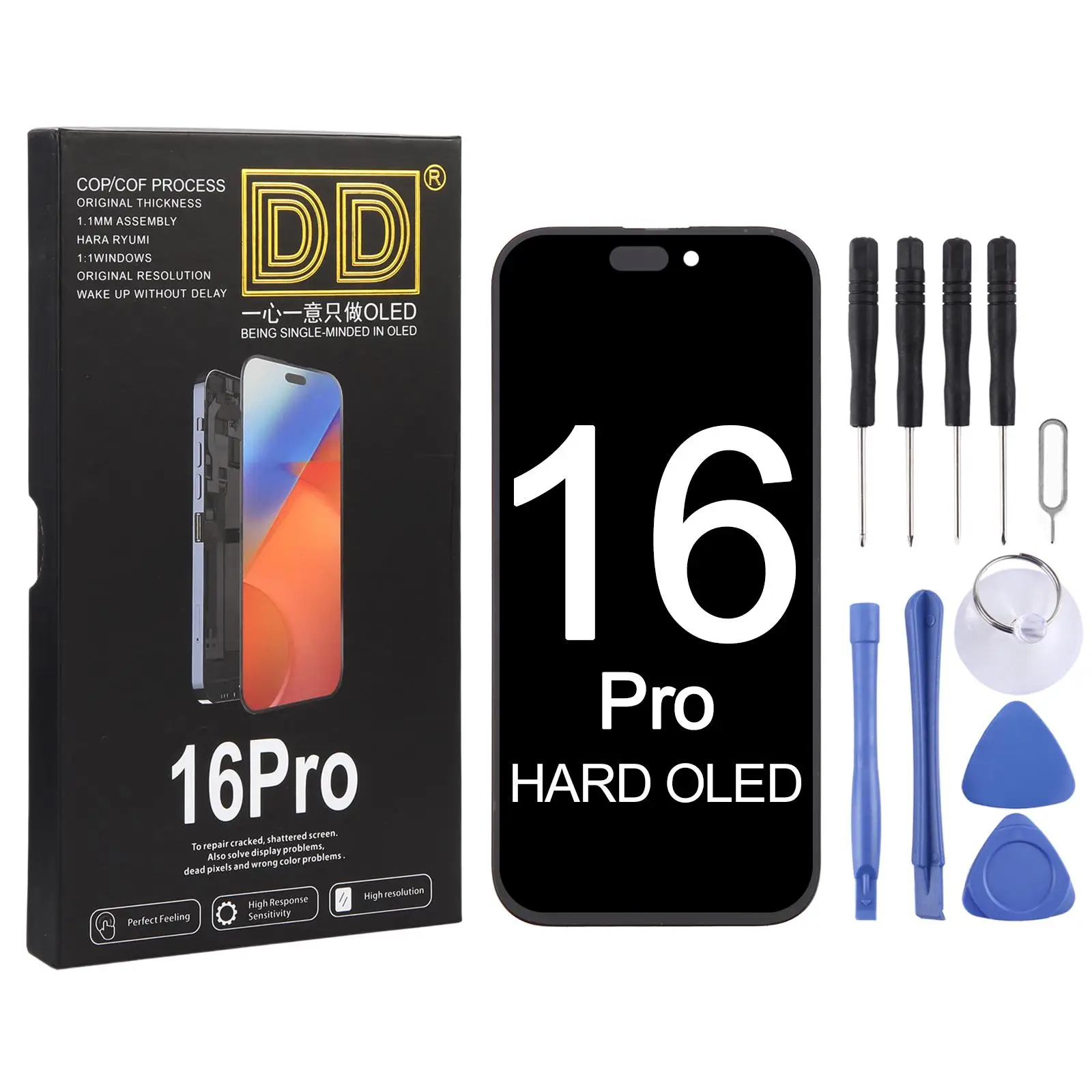 DD Premium OLED SOFT Display For iPhone 16 Pro Touch Screen Assembly
DD Premium OLED SOFT Display For iPhone 16 Pro Touch Screen Assembly