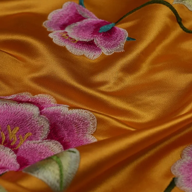 Embroidered brocade jacquard silk traditional pattern Chinese clothing cheongsam fabric
Embroidered brocade jacquard silk traditional pattern Chinese clothing cheongsam fabric