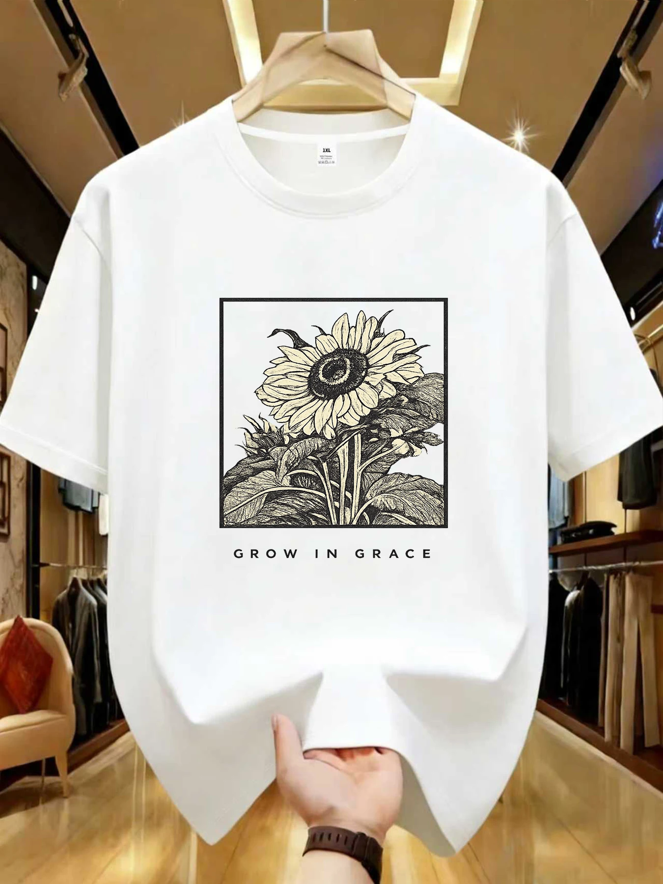 【WDS0188】Sunflower Botanical Graphic Plus Size Women's Printed Crew Neck T-Shirt Summer Casual Short Sleeve Top Street Style
【WDS0188】Sunflower Botanical Graphic Plus Size Women's Printed Crew Neck T-Shirt Summer Casual Short Sleeve Top Street Style