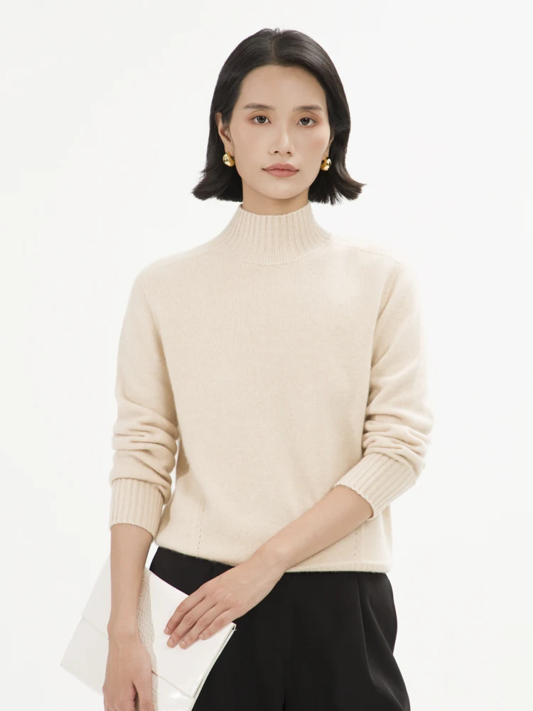 Women Autumn Sweater 100% Cashmere Pullover Turtleneck Long Sleeve Cashmere Knitwear Female Clothing New Fashion
Women Autumn Sweater 100% Cashmere Pullover Turtleneck Long Sleeve Cashmere Knitwear Female Clothing New Fashion