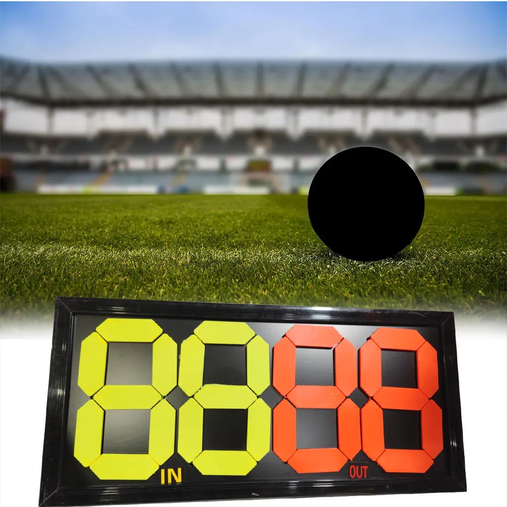 Football Manual Substitution Board 4 Digits Out in Easily Operate Practical Flip Card For Referees Football Volleyball Supplies
Football Manual Substitution Board 4 Digits Out in Easily Operate Practical Flip Card For Referees Football Volleyball Supplies