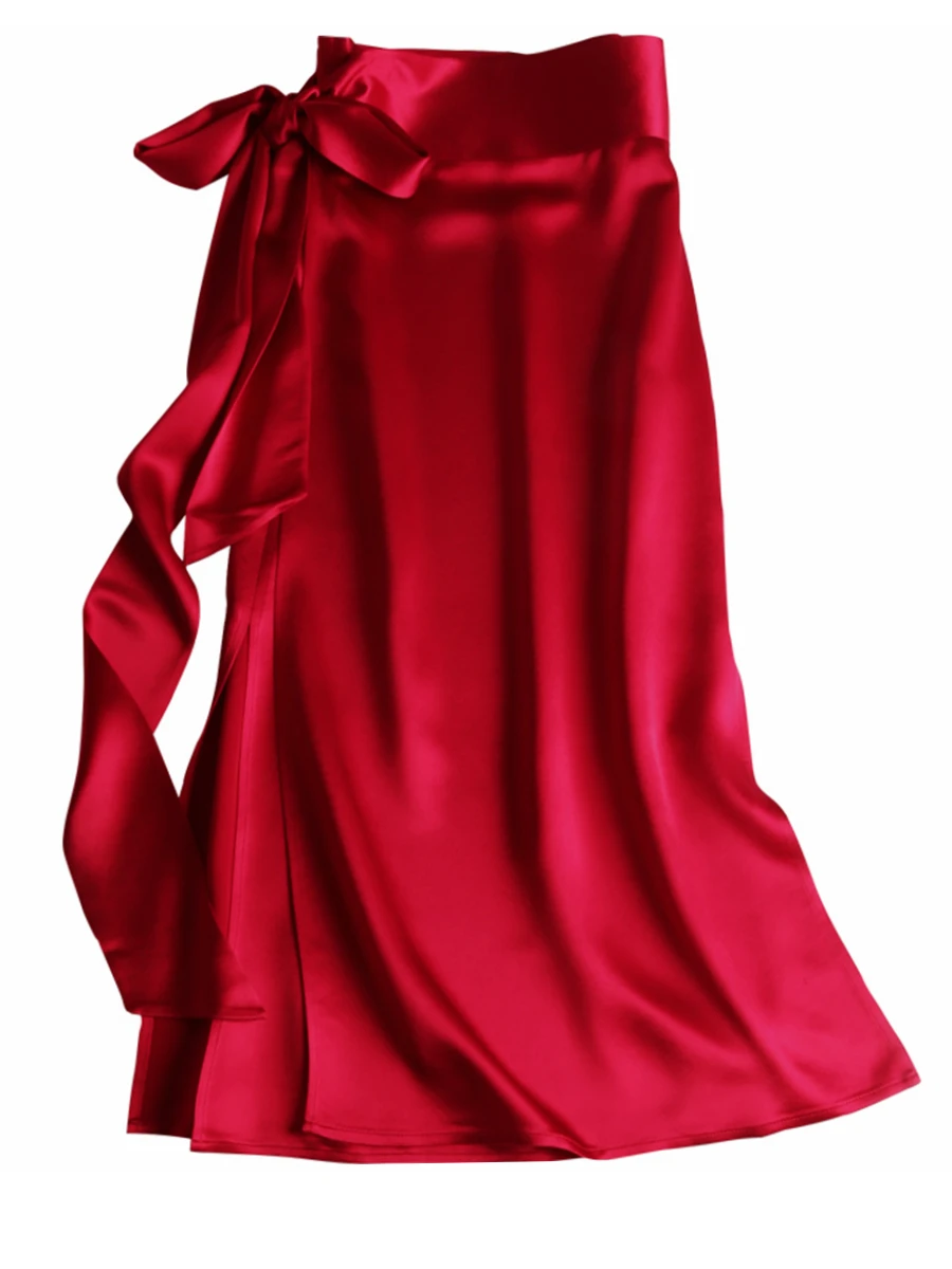 2024 Summer Women's Satin Wide Waist Skirt Elegant Solid A-line Skirt High Waist Midlength Skirt Loose Half Apron Long Skirt
2024 Summer Women's Satin Wide Waist Skirt Elegant Solid A-line Skirt High Waist Midlength Skirt Loose Half Apron Long Skirt