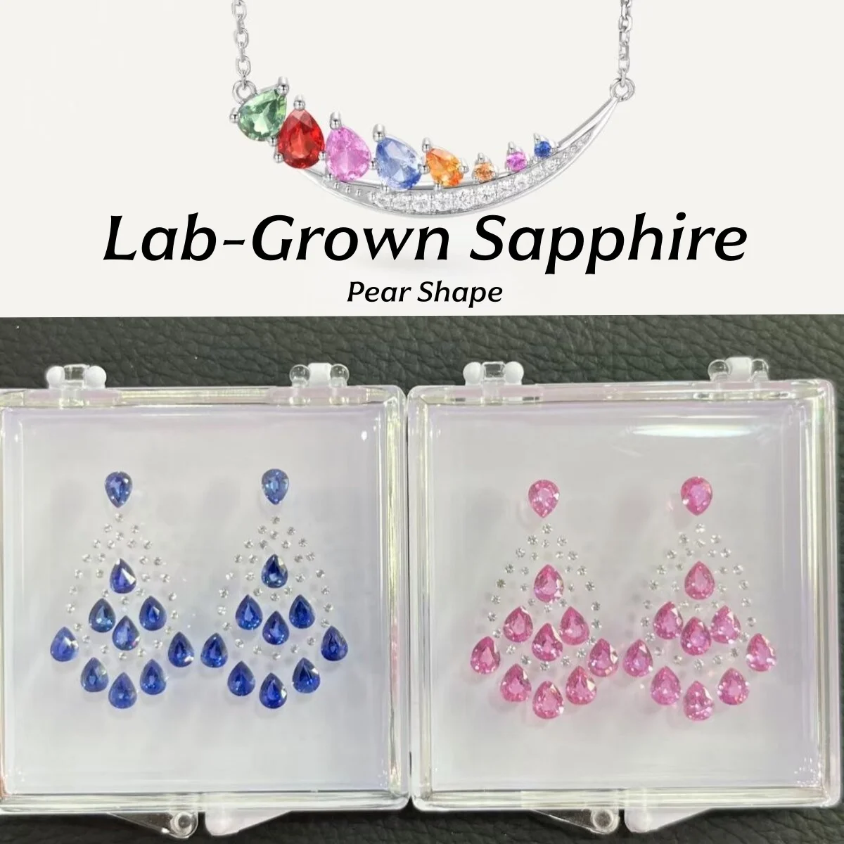 New Fashion Pear Shape Loose Gemstone Rainbow Gradient Strips Lab grown gemstone for Bracelet Jewelry Wedding Ring Making
New Fashion Pear Shape Loose Gemstone Rainbow Gradient Strips Lab grown gemstone for Bracelet Jewelry Wedding Ring Making