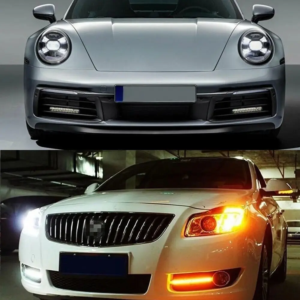 12V LED Daytime Running Light Super Bright Flexible DRL Driving Lamp Waterproof 30 LED Amber Turn Signal Daytime Driving
12V LED Daytime Running Light Super Bright Flexible DRL Driving Lamp Waterproof 30 LED Amber Turn Signal Daytime Driving