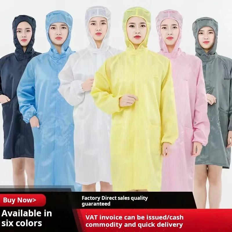 Clean room work clothes, anti-static hooded jacket, dust-proof clothes, anti-static clothes, food cleaning clothes
Clean room work clothes, anti-static hooded jacket, dust-proof clothes, anti-static clothes, food cleaning clothes