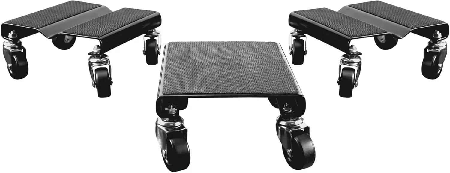 W41061 Snowmobile Dolly Heavy Duty V-Slide with 2.5" PVC Swivel Casters and Rubber Pad Protecting Skis, Black
W41061 Snowmobile Dolly Heavy Duty V-Slide with 2.5" PVC Swivel Casters and Rubber Pad Protecting Skis, Black