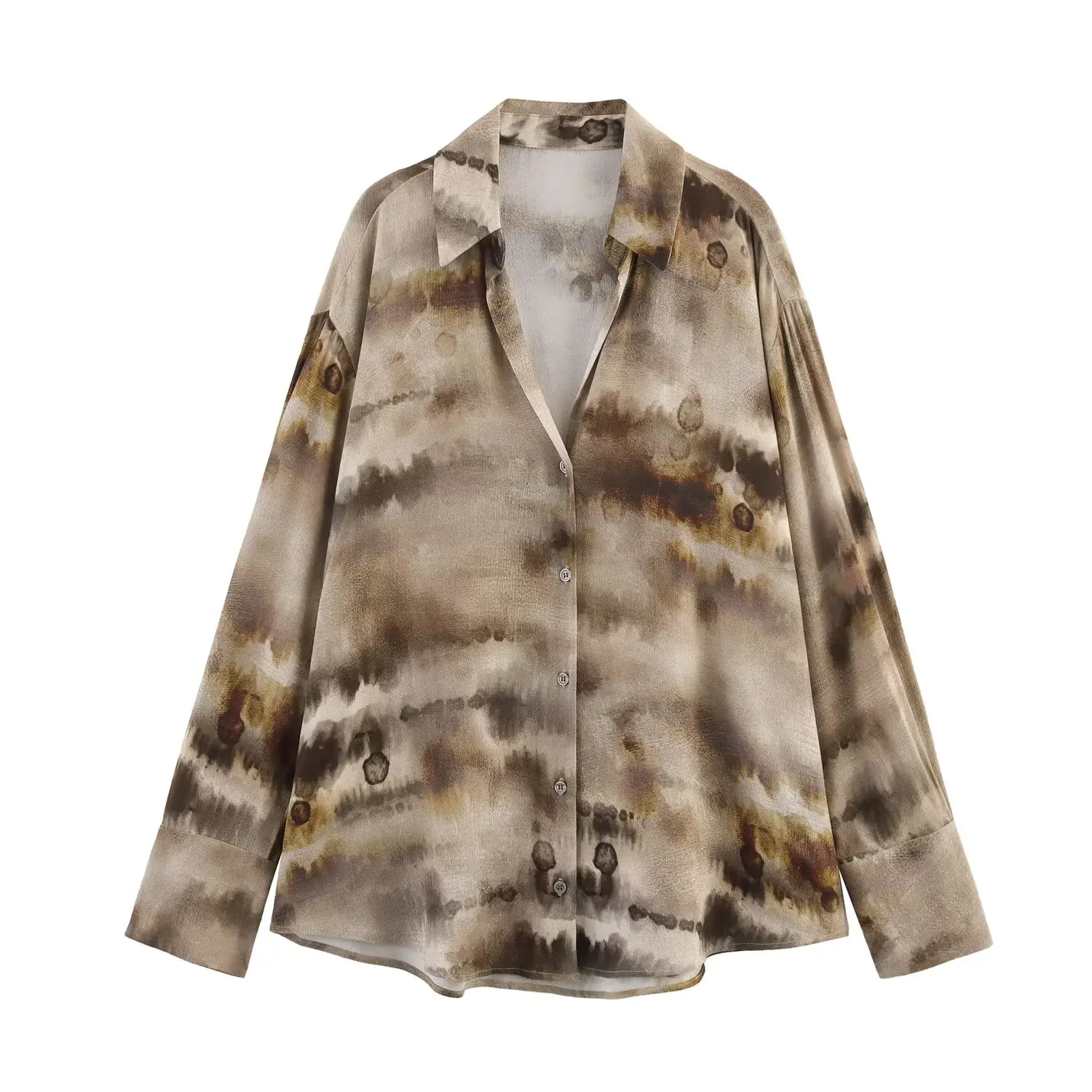 Topenomi Tie Dye Printed Long Sleeve Shirts Women 2025 New Fashion Single Breasted Loose Tops Vintage Street Versatile Blouses
Topenomi Tie Dye Printed Long Sleeve Shirts Women 2025 New Fashion Single Breasted Loose Tops Vintage Street Versatile Blouses