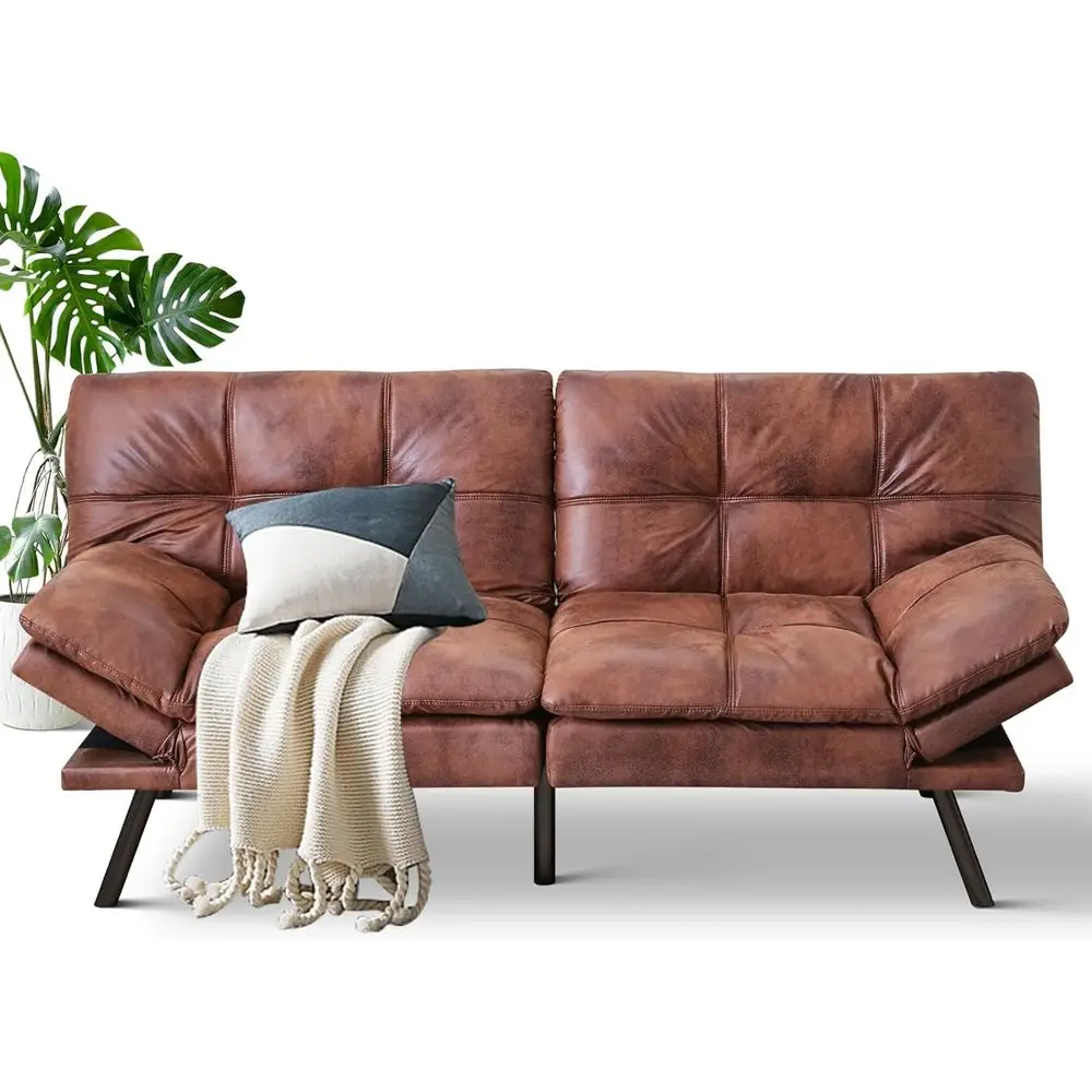 Memory Foam Cognac Loveseat Sleeper with Adjustable Backrest and Removable Armrests for Small Spaces
Memory Foam Cognac Loveseat Sleeper with Adjustable Backrest and Removable Armrests for Small Spaces