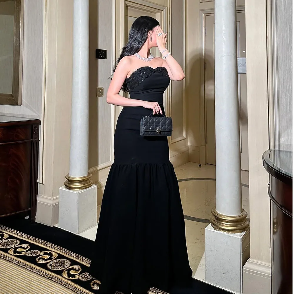Black Evening Dress Mermaid 2025 Trumpet Evening Gowns Strapless Floor Length Simple Women's Party Dresses Long
Black Evening Dress Mermaid 2025 Trumpet Evening Gowns Strapless Floor Length Simple Women's Party Dresses Long