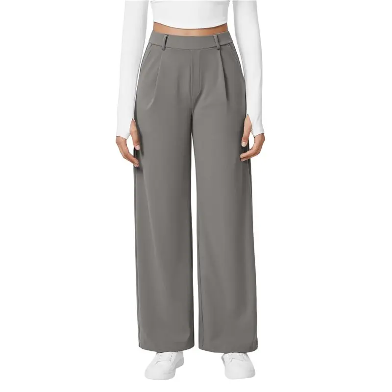 CYL-Женские классические брюки с широкими штанинами, эластичные рабочие брюки, женские повседневные деловые брюки с карманами
CYL-Женские классические брюки с широкими штанинами, эластичные рабочие брюки, женские повседневные деловые брюки с карманами