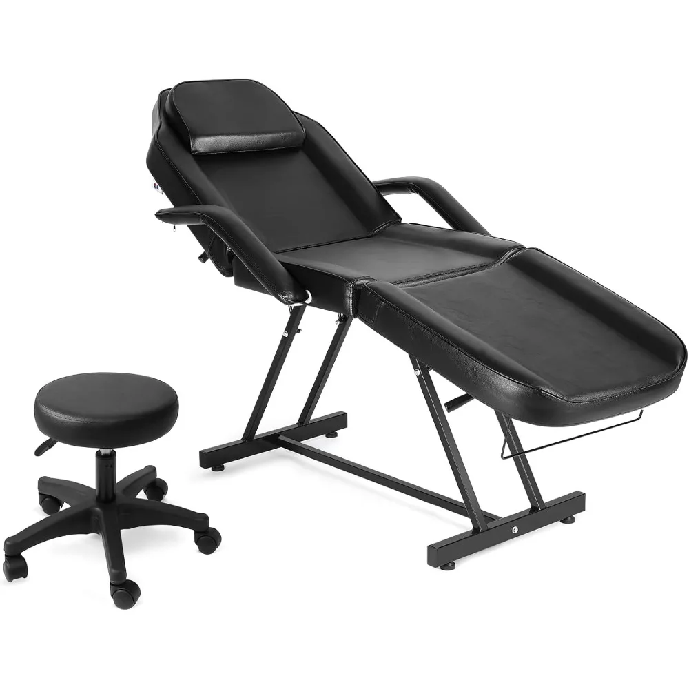 Massage Table Adjustable Massage Bed with Barber Stool Spa Bed Salon Massage Equipment Barber Chair Salon Chair Blac
Massage Table Adjustable Massage Bed with Barber Stool Spa Bed Salon Massage Equipment Barber Chair Salon Chair Blac