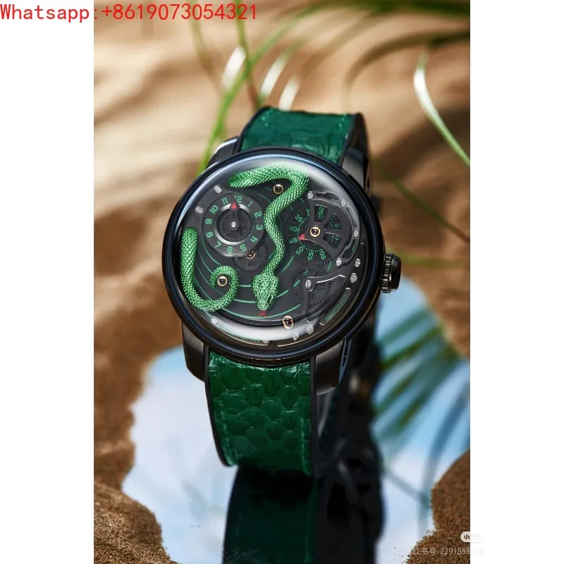 The Great Qin Empire LUCKY HARVEY Craft Master Series Green Snake Moving Doll Automatic Luminous Mechanical Men's Watch
The Great Qin Empire LUCKY HARVEY Craft Master Series Green Snake Moving Doll Automatic Luminous Mechanical Men's Watch