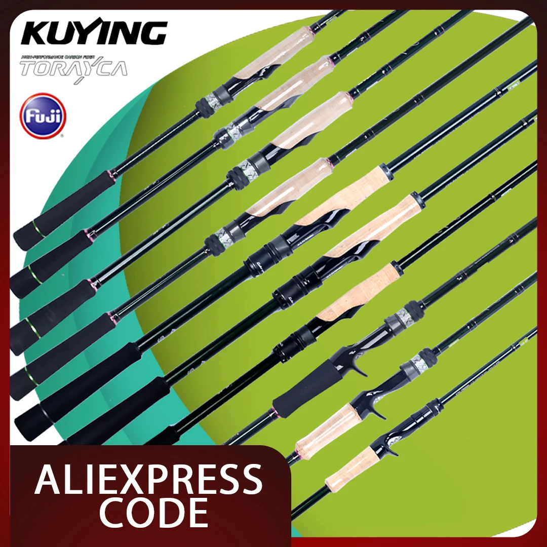 KUYING CULTER GAME Carbon Fishing Rod Spinning Casting 5-25lb Lure 5-28g M ML MH FM Action Fuji Guides 7'6" to 8'6"
KUYING CULTER GAME Carbon Fishing Rod Spinning Casting 5-25lb Lure 5-28g M ML MH FM Action Fuji Guides 7'6" to 8'6"