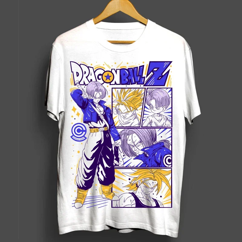 Summer Men's Dragon Ball Z Trunks Collage Print T-Shirt Cotton Anime Tee Trunks Super Saiyan & Kid Form Casual Streetwear Top
Summer Men's Dragon Ball Z Trunks Collage Print T-Shirt Cotton Anime Tee Trunks Super Saiyan & Kid Form Casual Streetwear Top